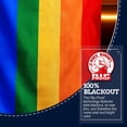 thumbnail image 4 of Anley Rip-Proof Double Sided 3-Ply Rainbow Flag 3x5 Foot - The Strongest, Longest Lasting Pride LGBTQ Flags 3 X 5 Ft, 4 of 7