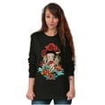 thumbnail image 3 of Betty Boop Love Horseshoe Tattoo Women Plus Size Long Sleeve Tee Brisco Brands 2X, 3 of 5