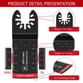thumbnail image 4 of MesaSe 10PCS Oscillating Saw Blades 40mm Cutting Depth Arc Edge Bi-Metal Multitool Saw Blade  Quick Release for Wood with Nails  Wood  Metal, 4 of 7