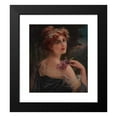 thumbnail image 2 of Emile Vernon 12x14 Black Modern Framed Museum Art Print Titled - Young Woman with a Sprig of Lilac, 2 of 5