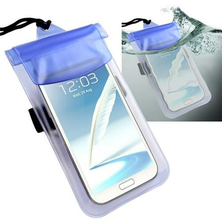 Insten Waterproof Pouch Smartphone Cellphone Dry Bag Case with Armband Blue for iPhone 7 / 6S / 6 / 6S Plus, Samsung Galaxy S9/S9 Plus/S8/S8 Plus/Note 8 6 5 4, Google Pixel 2 HTC LG Sony (Best Cell Phone Armband)