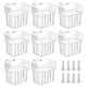 thumbnail image 2 of Set de soporte para cesta colgante para plantas de acuario, portaacrílicos transparentes de ABS en pack de 8 con anzuelos para plantas hidropónicas de acuario y decoración Aquascape, 2 of 9