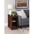 thumbnail image 3 of Powell Butler Accent Table with USB and Electrical Charging Station, Hazelnut, 3 of 22