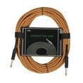 thumbnail image 2 of 10m Guitar Cable Wire Cord Audio Braided Shielded Cables Cable Noise Reduction Line Color Braided Shielded Cables Guitar Amplifier Accessories Orange, 2 of 6