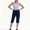 thumbnail image 4 of BUIGTTKLOP Women's Capri Pants Lightweight Quick Dry Cargo Hiking Capris Travel Casual Cropped Pants Zipper Pockets, 4 of 6