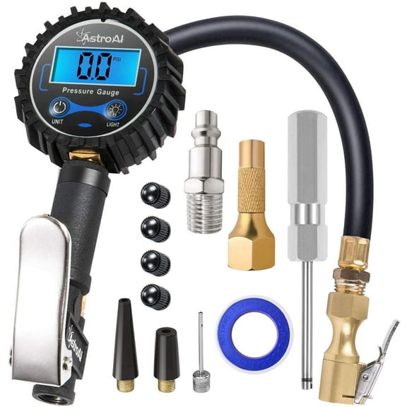 0-250 PSI Digital Tire Inflator with Easy to Read Pressure Gauge