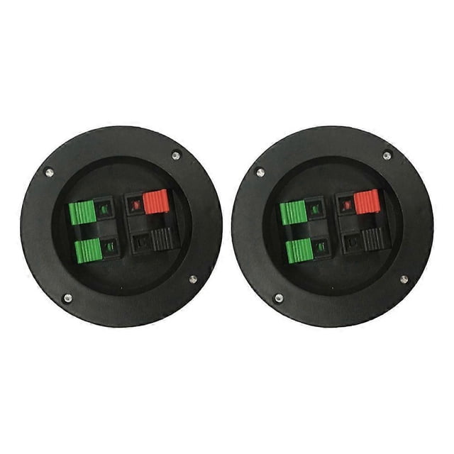 2PCS Loudspeaker Terminal Cup DIY 4-Way Terminal Binding Post Accessory