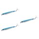 thumbnail image 4 of 3 piezas de señuelos de pesca de superficie con anzuelo, hundimiento simulado de metal. Azul, 4 of 9
