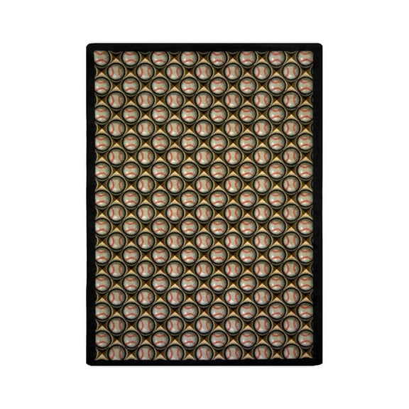 Bases Loaded 7'8" x 10'9" Area Rug In Color Leather Glove