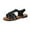 Black, variant on YYUIJK Women Sandals Lightweight Casual Fashion Orthopedic Sandal with Arch Support Flat Shoes Black 5.5