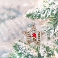 thumbnail image 4 of Christmas Tree Wooden Craft Decorations With Window Opening Old Man Design For Halloween, 4 of 6