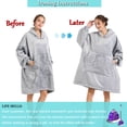 thumbnail image 2 of REDESS Wearable Blanket Hoodie, Oversized Blanket Hoodie Sweatshirt for Adults Women Men, 2 of 7