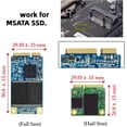 thumbnail image 2 of YISITIAN Mini SATA mSATA SSD to 2.5" SATA Hard Disk Enclosure Case Converter Adapter CJ919-28795, 2 of 9