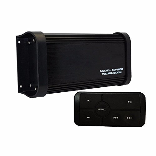 500Watts 4-Channel Marine Bluetooth Amplifier Boat Stereo MP3+4XMarine Speakers 