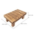 thumbnail image 2 of ifundom Rustic Wooden Coffee Plant Stand Table for Indoor Balcony Flower Pot Display, 2 of 7