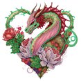 thumbnail image 1 of 5D DIY Parcial Especial en Forma Taladro Diamante Pintura Espiral Dragón Kit 30x30cm, 1 of 9