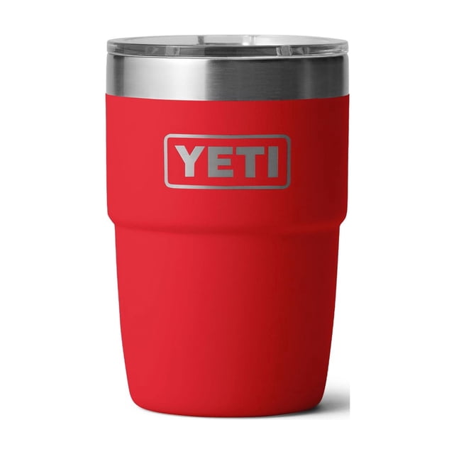 Taza de café YETI Rambler de 8 oz de acero inoxidable aislada