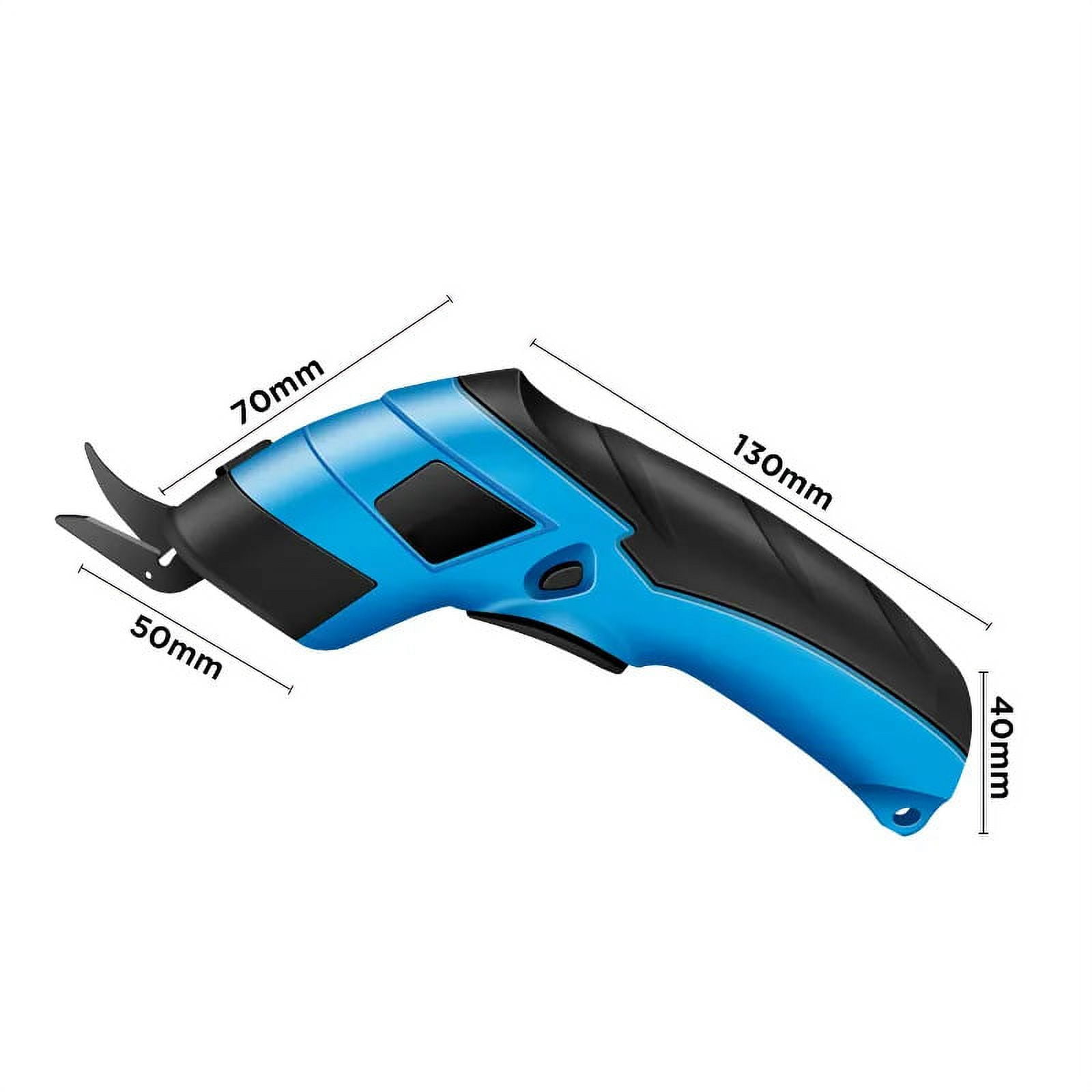Electric Scissors for Cutting Fabric, Cardboard & Plastic  Rechargeable Cordless Electric Scissors with 2 Blades