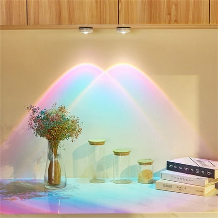 

Electricseller Table Makeup Light Clearance Sale Pat Light Small Night Light Cabinet Light Sunset Light Battery Type No Wiring Can Be Directly Adhered to The