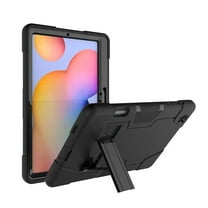SOATUTO Tablet Case for Galaxy Tab S6 lite 10.4 2024/2022/2020 Heavy-Duty Drop-Proof Shock-Resistant Hybrid Case Built-in Stand,for Samsung Galaxy Tab S6 Lite 2024/2022/2020 SM-P620/P625 Black Black
