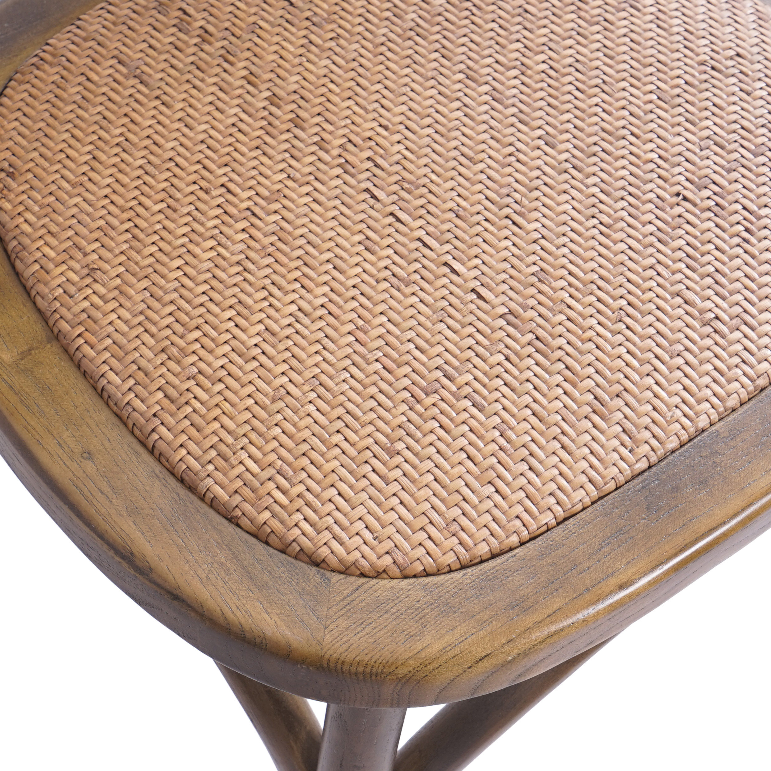 Noble House Jeremiah Contemporary Rattan Dining Chairs, Set of 2, Brown