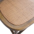 thumbnail image 4 of GDF Studio Penway King Louis Elm Wood and Rattan Dining Chairs, Set of 2, Brown, 4 of 8