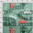thumbnail image 3 of oneOone Viscose Chiffon Dusty Teal Green Fabric Car Quilting Supplies Print Sewing Fabric By The Yard 42 Inch Wide, 3 of 6