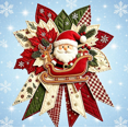 thumbnail image 7 of Festive Quilt‑Style Fabric Santa Sleigh Door Decor DIY Kit, Holiday‑Themed Patchwork Craft Set, Hand‑Making Material Pack for Home Ornament Project, 7 of 7