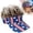 B, variant on American Flag Hats with Hair for Men and Women, Adult Patriotic Hair Hat, 4th of July Outfit, Crazy Wig Cap, Style D