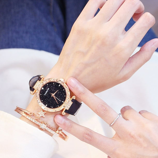 Reloj de mujer Regalo Reloj de mujer Reloj de cuarzo de moda Espejo de cristal