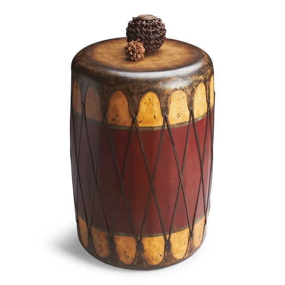 Butler Specialty Rustic Drum Table In Mountain Lodge