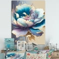 thumbnail image 2 of Designart Ice Blue And Purple Watercolor Flower II Canvas Wall Art, 2 of 5