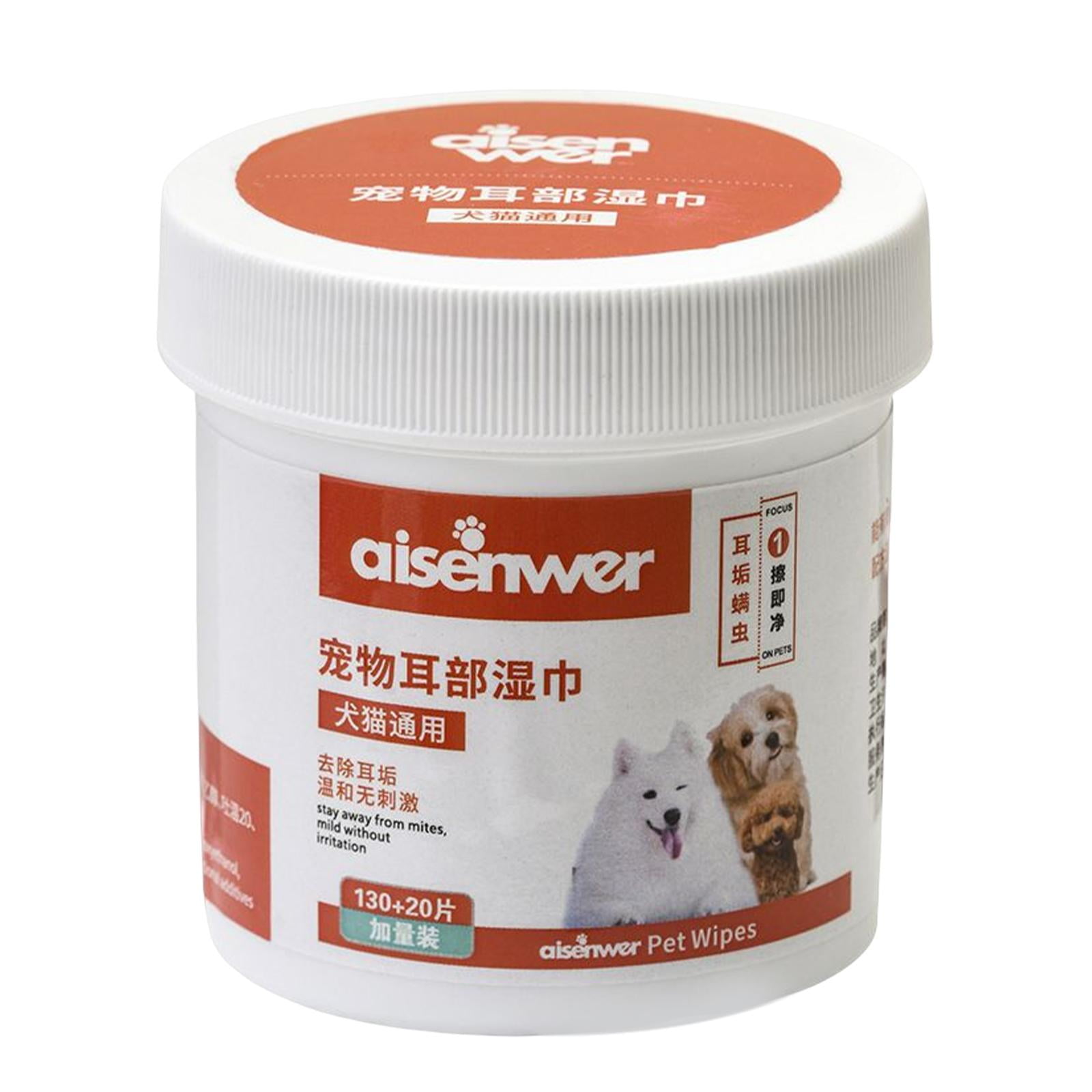 Xuanheng 2X Pet Cleaning Wipes Cat Stain Remover Dog Wet Wipes Grooming Wipes Clean Ear