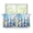 Blue Hydrangea Flower Butterfly, variant on FUIALDOLG White Peacock Kitchen Tier Curtains 36" Length Short Curtains Set Rod Pocket Small Half Window 2 Panels Farmhouse Window Curtains for Bathroom