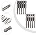 thumbnail image 1 of 10Pcs 50Mm Sl4 Hardness Magnetic Slotted Screwdriver Bits Set For Hand Drill, 1 of 9