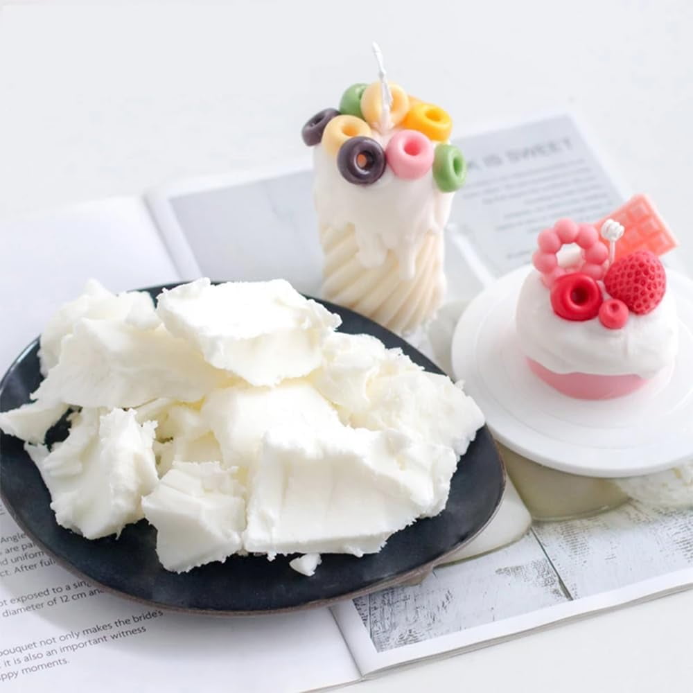 Zhuge Natural Coconut Wax DIY Handmade Scented Candle Making Supplies Pure White Coconut Wax- 1 Pound