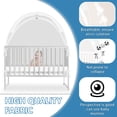 thumbnail image 4 of Carpa para Cuna Zkaitoy Grande Blanca con Doble Cierre de Malla, 4 of 7