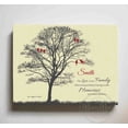 thumbnail image 3 of MuralMax Personalized Canvas Family Tree - Memories To Treasure Inspirational Quote, His & Hers Anniversary Wall Decor - Romantic Gifts For Milestone Occasions - Colors - Beige - Size - 12x10, 3 of 7