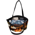 thumbnail image 5 of Thanksgiving Canvas Leather Mix Hand Bag Twill Sponge Jeanette 30x10.5x39cm/11.8x4.1x15.4in, 5 of 5