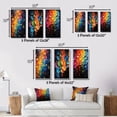 thumbnail image 4 of Designart "Shimmering Beats Compact Discs wall art III" Entertainment Framed Wall Art Set Of 3 - Multi-Color Compact Discs Frame Gallery Set For Office Decor, 4 of 6