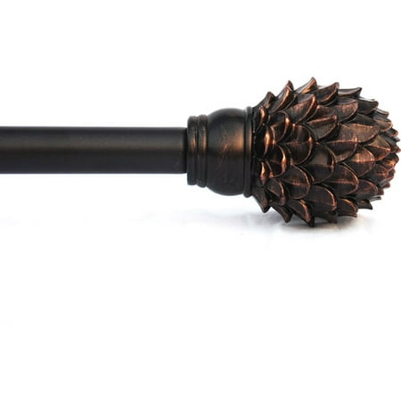 Better Homes Gardens 3 4 Artichoke Curtain Rod Set Oil Rubbed