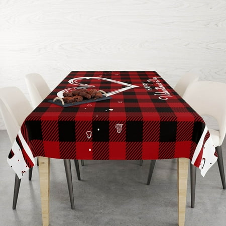 

QYY Valentine Day Love Printed Tablecloth Table Table Table Bedside Table Dust Insulation Decorative Tablecloth