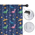 thumbnail image 4 of Blackout Kids Curtains,Dark Blue Space Dinosaur Pattern Childrens Insulated Curtains Set Of 2,Bedroom Essentials,Toddler Room Decor 52"x84", 4 of 5