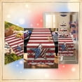 thumbnail image 7 of Rijanmt Patriotic Star Striped Flag Table Runner 72x13 Inch,Linen Tablecloth,Americana Stars Table Runners,4th of July Decorations,for Veterans Day Home Dining Independence Day Party Decor,F, 7 of 7