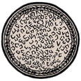 thumbnail image 2 of Safavieh Chelsea Doriane Bordered Wool Area Rug, White/Black, 3' x 3' Round, 2 of 10