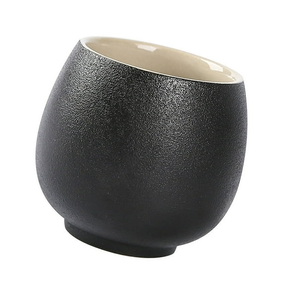 Ceramic Coffee Mugs Portable Black Pottery Tea Cup Small Cups Bulk Chinese Master