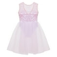 thumbnail image 3 of Alvivi Girls Ballet Dance Gymnastics Leotard Dress Sequins Mesh Tutu Dancewear, 3 of 7