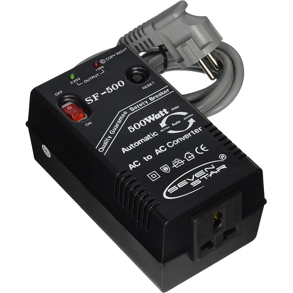 Seven Star SF500 500W 110v/220v 220v/110v Step Up/Down Automatic Transformer Adapter