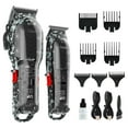 thumbnail image 1 of Tuanchuanrp Cortapelos profesionales para hombres Cortapelos de peluquero inalámbricos para corte y aseo del cabello Pantalla LED Cortapelos y recortadora para corte de pelo de peluquero con 8 peines, 1 of 5