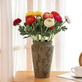 thumbnail image 7 of 10 Artificial Flowers Two headed Ranunculus Flowers Photography Props Decoration Home Living Room Decoration, 7 of 7